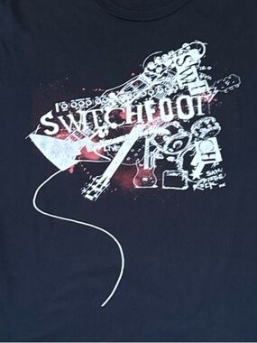 Switchfoot Band/Concert Graphic Short-Sleeve Tee in Black, Size XL Y2K Distressd